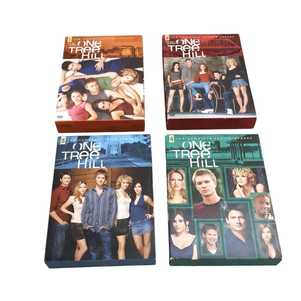 Vintage One Tree Hill TV Series DVD Set Seasons 1-4 Chad Michael Murray Y2K